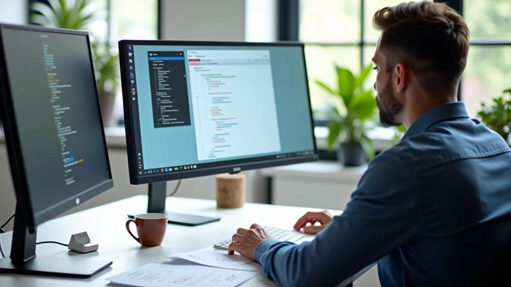 شخص يعمل على تصميم متجاوب باستخدام أدوات حديثة مثل Figma